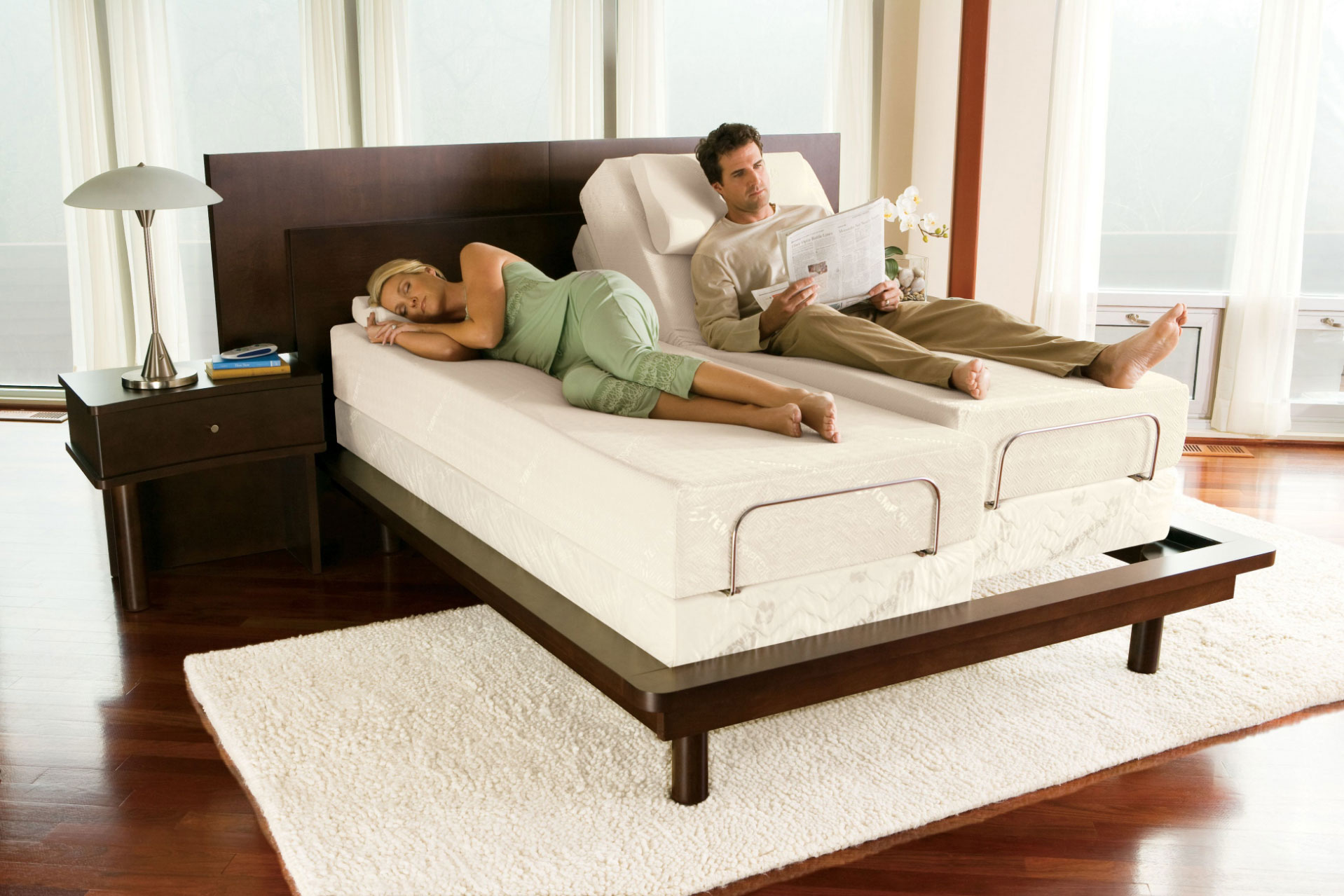 adjustable bed mattress sliding