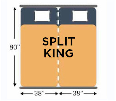 split king size mattress sleepzone