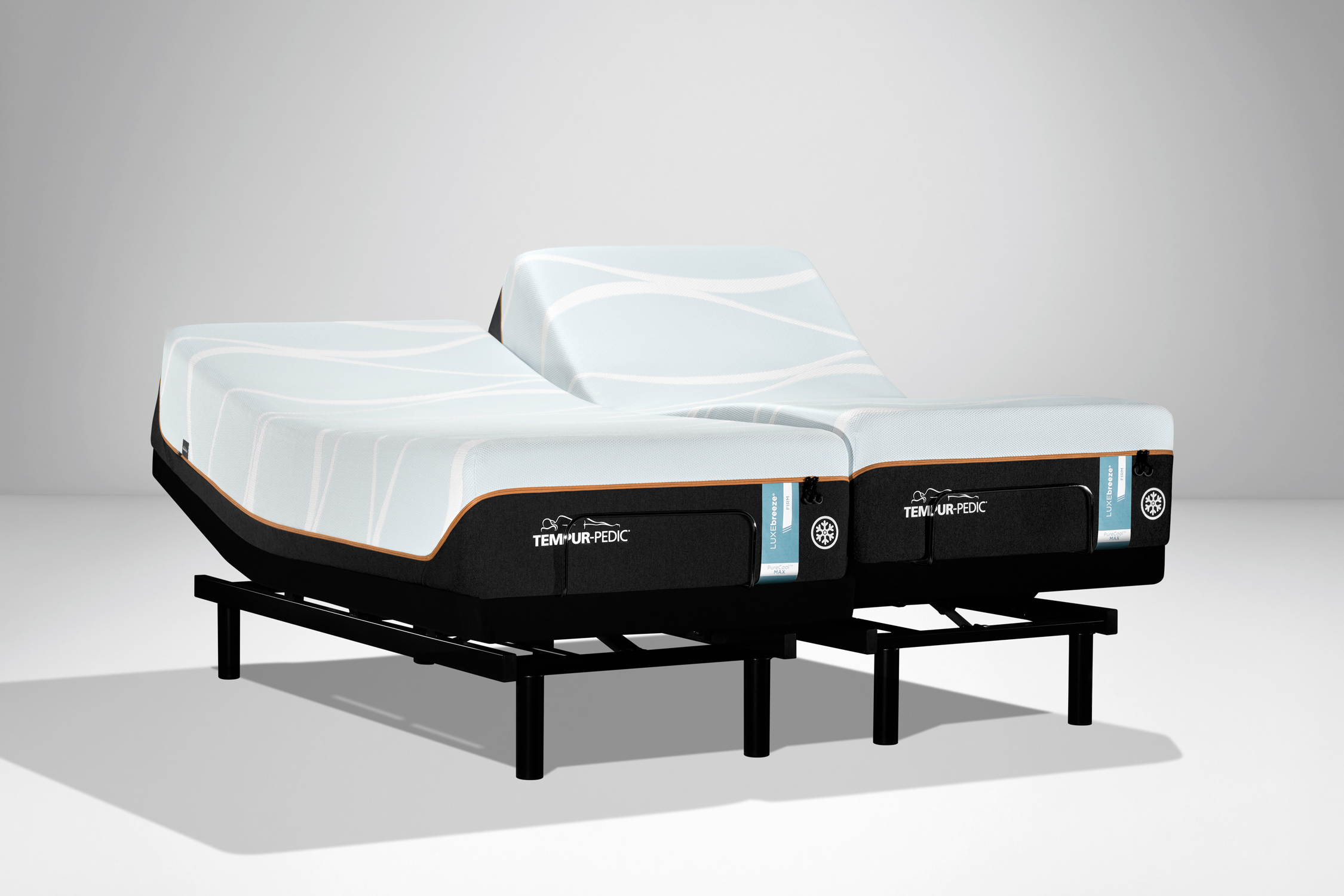 Tempur Luxebreeze Firm With Sealy Ease, Tempurpedic Split King Bed