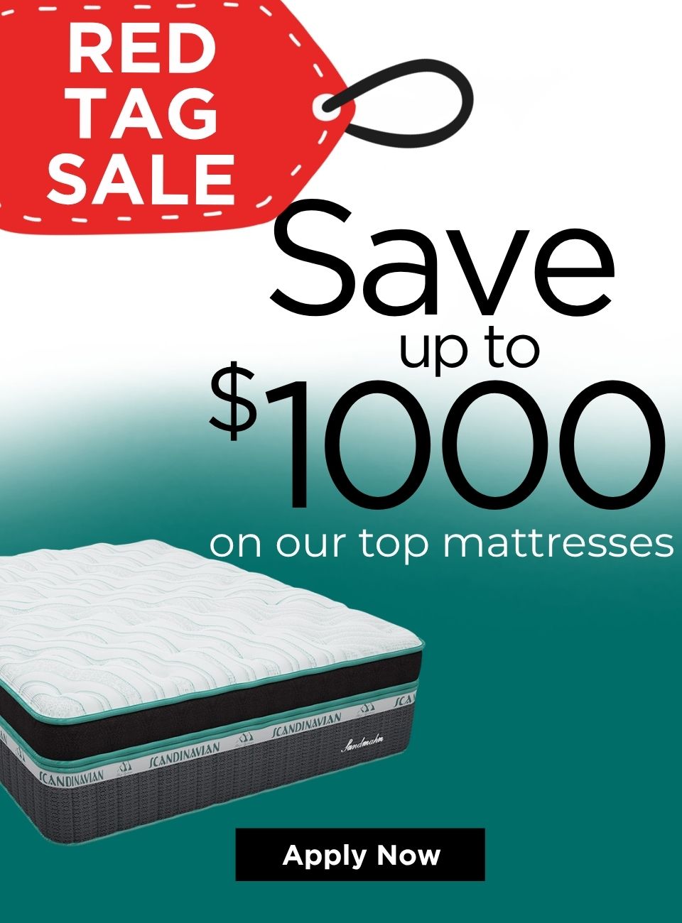 red tag mattress sale