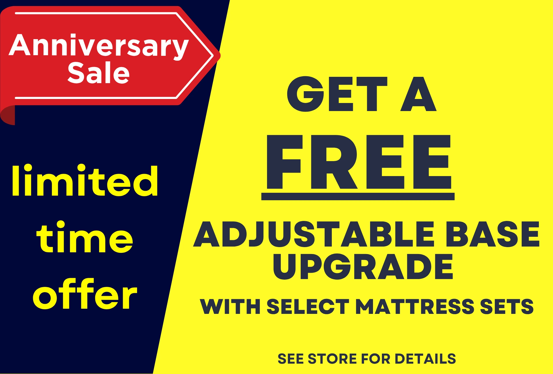 anniversary adjustable block free adjustable base